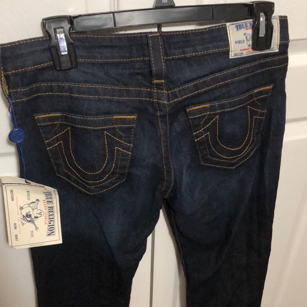 True Religion Straight dark blue jeans, size 28 , - Picture 6 of 7